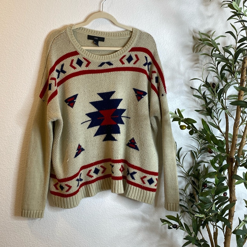 vintage knit sweater large